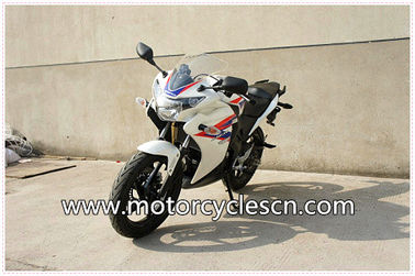 China Blue And White Honda Sports Car CBR200 Drag Racing Motorcycles With Air Cooling supplier