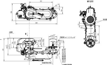 Scooter GY60 1PE40QMB 50 2T Engine  Water Engine supplier