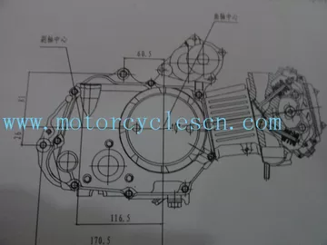 150FMG 97ml Single cylinder Air cool 4 Sftkoe Two Wheel Drive Motorcycles Engines supplier