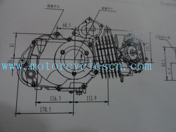 152FMH 106.7ml Single cylinder Air cool 4 Sftkoe Two Wheel Drive Motorcycles Engines supplier