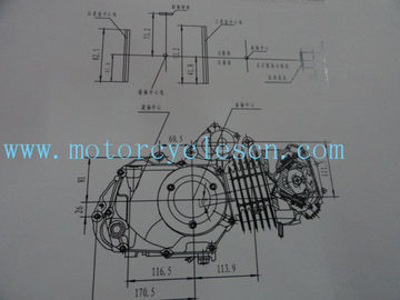 154FMI 124ml Single cylinder Air cool 4 Sftkoe Two Wheel Drive Motorcycles Engines supplier