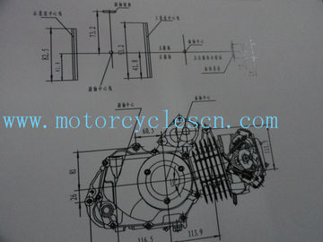 154FMI 127ml Single cylinder Air cool 4 Sftkoe Two Wheel Drive Motorcycles Engines supplier