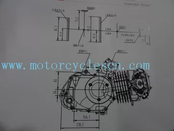 156FMJ 140CCml Single cylinder Air cool 4 Sftkoe Two Wheel Drive Motorcycles Engines supplier