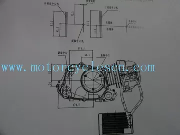 156FMJ 140CCml Single cylinder Air cool 4 Sftkoe Two Wheel Drive Motorcycles Engines supplier