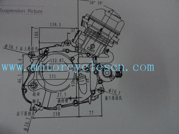 163MJ CBF150 Single cylinder Water cool 4 Sftkoe vertical with balance Engines supplier