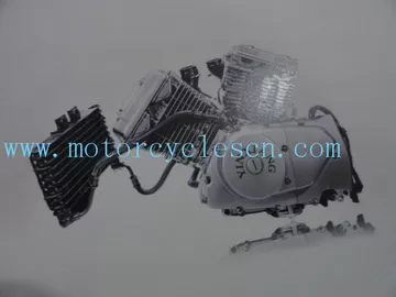 257FMM GT250 4 Stroke 8valve air/oil cool V Type Twin cylinder motorcycle Engines supplier