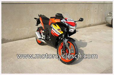 High Performance CBR150 Drag Racing Motorcycles With 4 Stroke Air-cooled Orange supplier