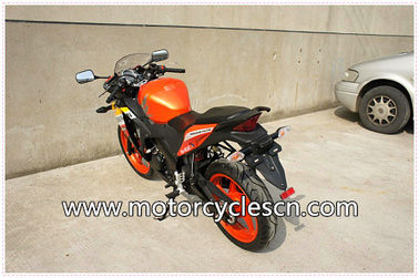 High Performance CBR150 Drag Racing Motorcycles With 4 Stroke Air-cooled Orange supplier