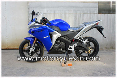 Water-cooled Blue Two Wheel Drag Racing Motorcycles Honda CBR250 Sports Car supplier