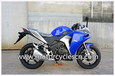 Water-cooled Blue Two Wheel Drag Racing Motorcycles Honda CBR250 Sports Car supplier