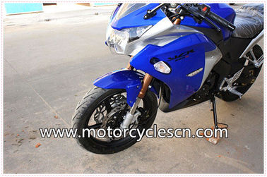 Water-cooled Blue Two Wheel Drag Racing Motorcycles Honda CBR250 Sports Car supplier