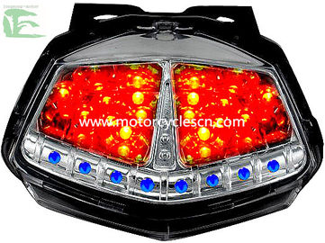 Kawasaki Z800 Z250 Motorcycle  Parts Color LED Tail Lamp Red ABS PVC Parking Lights supplier